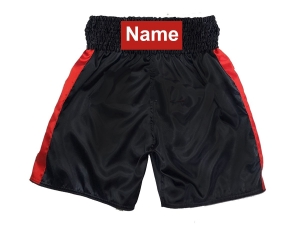 Personalized Boxing Shorts : KNBSH-033-Black
